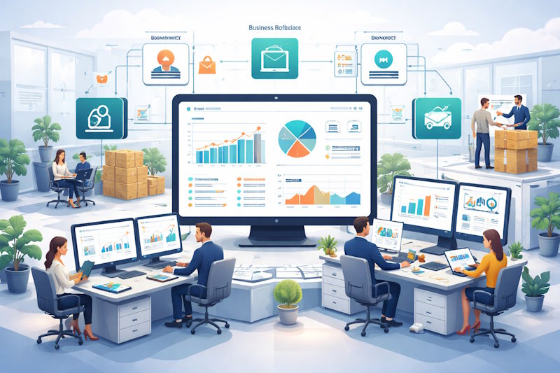 A business running smoothly